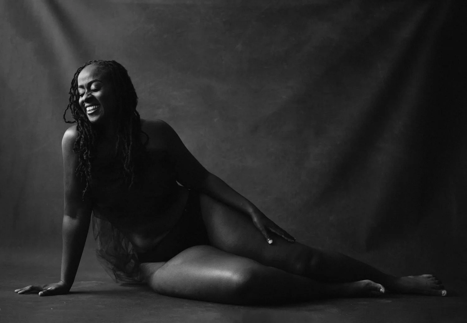 Boudoir photography with beautiful black woman by Aniya Emtage Photography in Barbados. 
