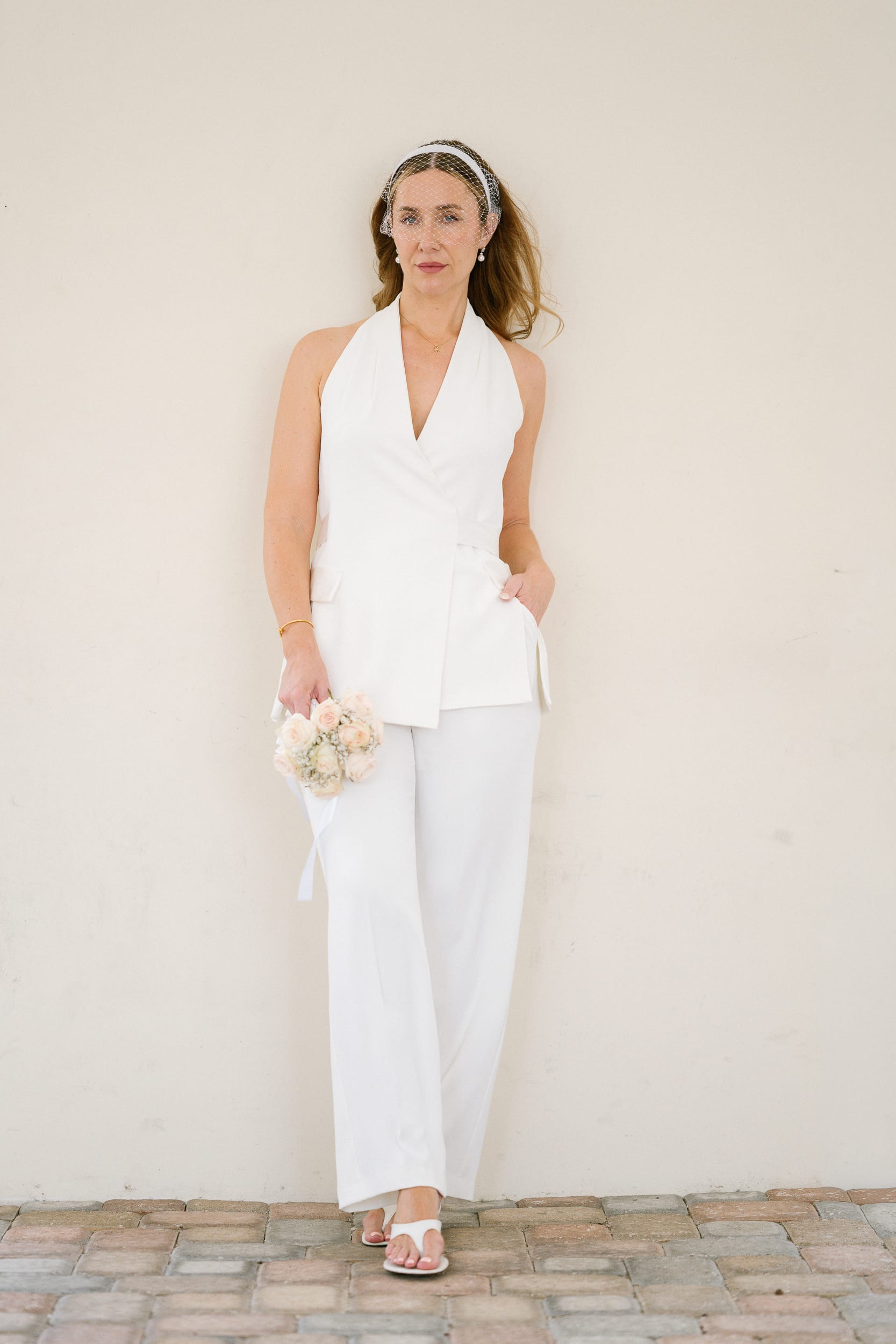 bridal portrait after her Barbados Courthouse Wedding