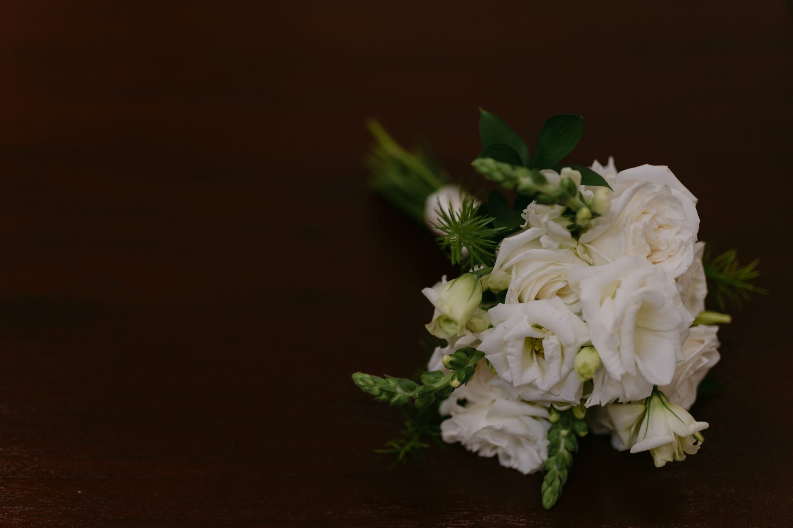 flowers on a table